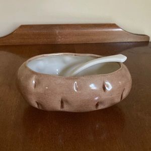 Vintage, Potato Serving Dish, with spoon
